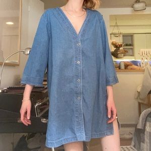 Vintage denim mini dress